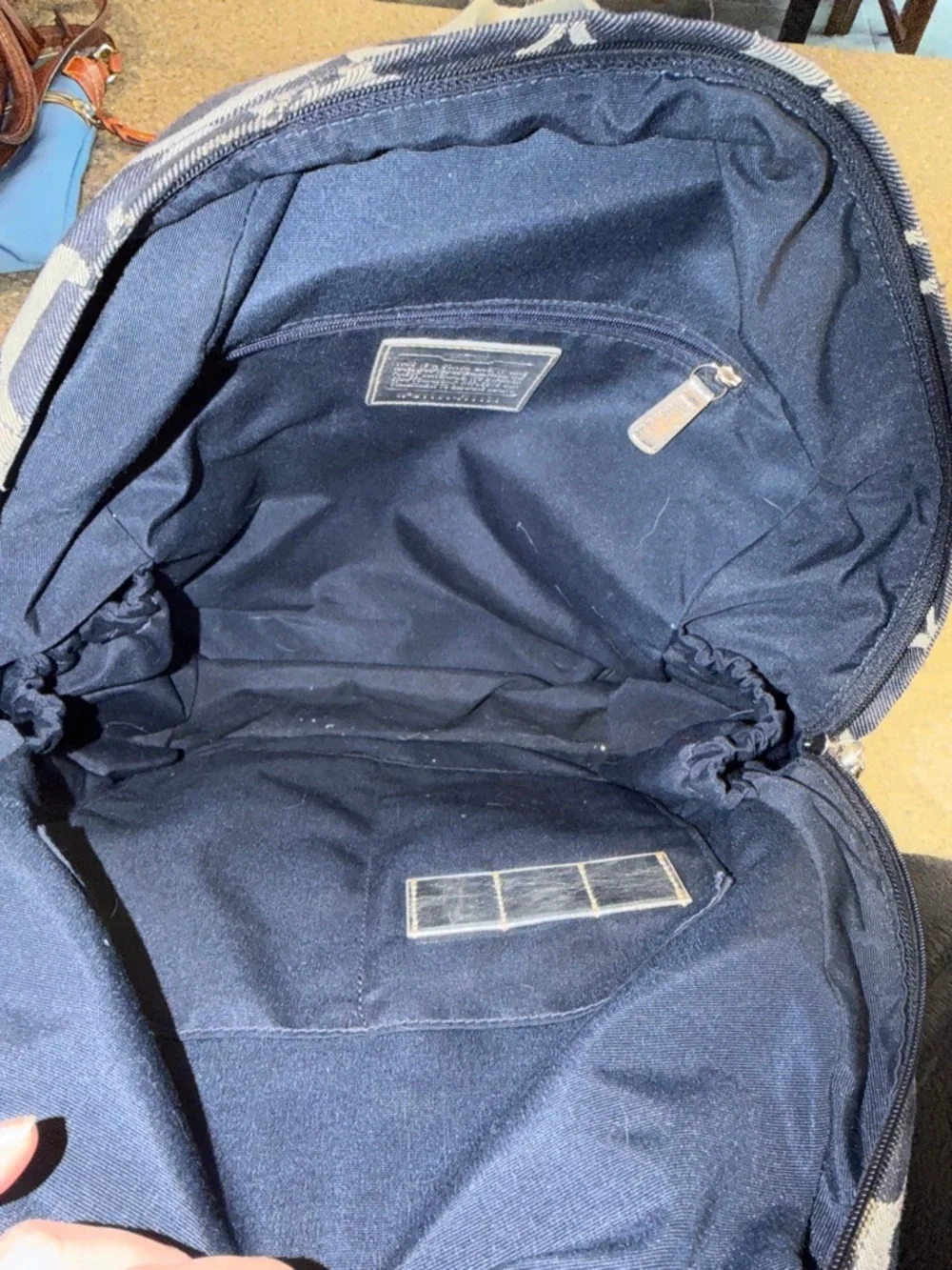 Y2k coach denim stripe backpack - Picture 4 of 5